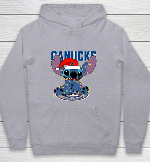Vancouver Canucks NHL Hockey noel stitch Christmas Youth Hoodie 4