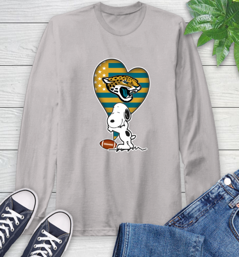 Jacksonville Jaguars NFL Football The Peanuts Movie Adorable Snoopy Long Sleeve T-Shirt 12