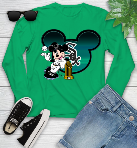MLB Chicago White Sox The Commissioner's Trophy Mickey Mouse Disney Youth Long Sleeve 6