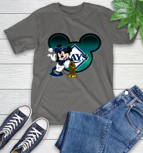 MLB Tampa Bay Rays The Commissioner's Trophy Mickey Mouse Disney T-Shirt 10 MLB Tampa Bay Rays The Commissioner's Trophy Mickey Mouse Disney T-Shirt - Image 10