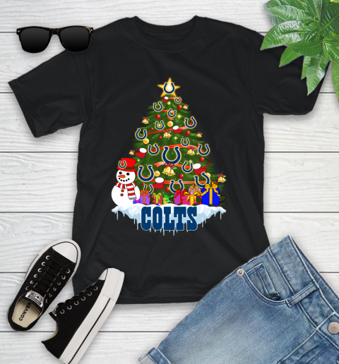 Indianapolis Colts Merry Christmas NFL Football Sports Youth T-Shirt 2