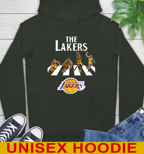 NBA Basketball Los Angeles Lakers The Beatles Rock Band Shirt Hoodie 12