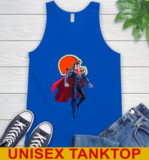 NFL Superman DC Sports Football Cleveland Browns Tank Top 5