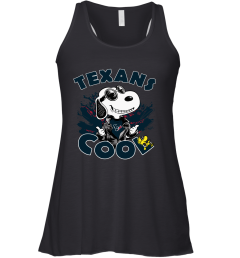Houston Texans Snoopy Joe Cool We're Awesome Racerback Tank