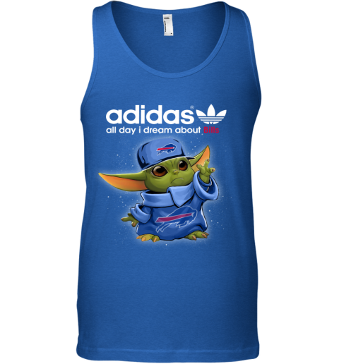 Baby Yoda Adidas All Day I Dream About  Bills x1js baby yoda adidas all day i dream aboutbills unisex tank 17 front royal