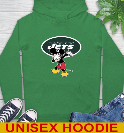 New York Jets NFL Football Dabbing Mickey Disney Sports Hoodie 8