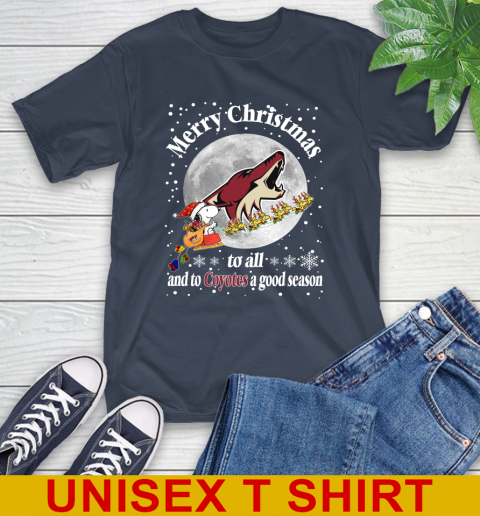 Arizona Coyotes Merry Christmas To All And To Coyotes A Good Season NHL Hockey Sports T-Shirt 3