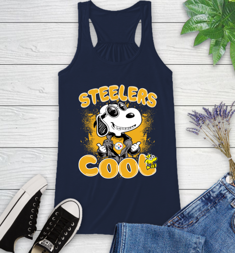 NFL Football Pittsburgh Steelers Cool Snoopy Shirt Racerback Tank 8
