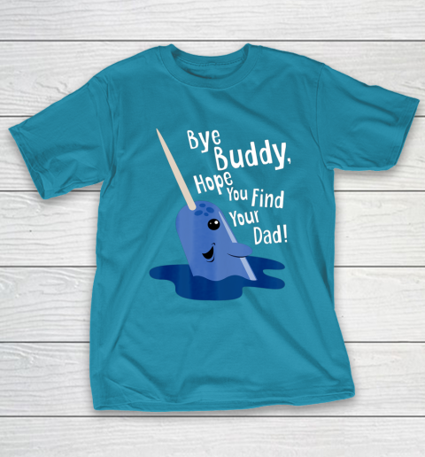 Bye Buddy Narwhal Elf Funny Christmas Holiday Gift T-Shirt 7