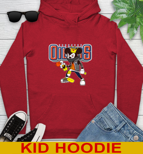 Edmonton Oilers NHL Hockey Mickey Peace Sign Sports Youth Hoodie 11