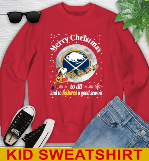 Buffalo Sabres Merry Christmas To All And To Sabres A Good Season NHL Hockey Sports Youth Sweatshirt 7