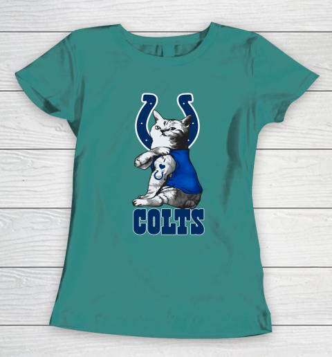 NFL Football My Cat Loves Indianapolis Colts Women's T-Shirt 10