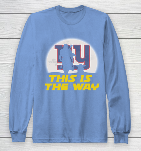 New York Giants NFL Football Star Wars Yoda And Mandalorian This Is The Way Long Sleeve T-Shirt 8