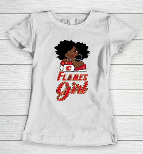 Calgary Flames Girl NHL Women's T-Shirt 3
