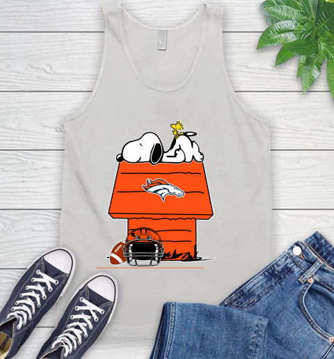 Denver Broncos NFL Football Snoopy Woodstock The Peanuts Movie Tank Top