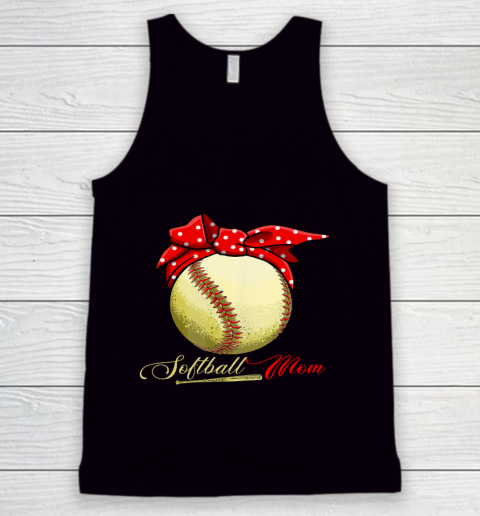 Womens Softball Player Mom Tee Mother s Day Funny Pitcher Catcher Tank Top