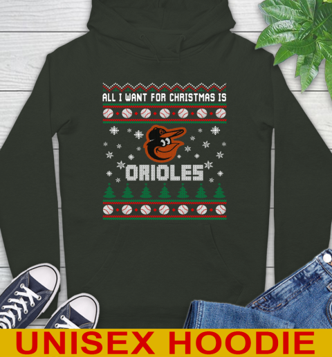 MLB All I Want For Christmas Is Baltimore Orioles Baseball Sports 24
