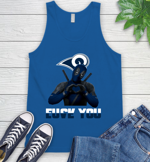 NHL Los Angeles Rams Deadpool Love You Fuck You Football Sports Tank Top 4