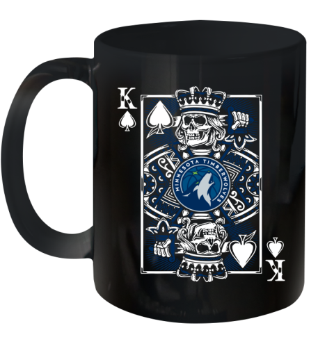 Minnesota Timberwolves NBA Basketball The King Of Spades Death Cards Shirt Ceramic Mug 11oz