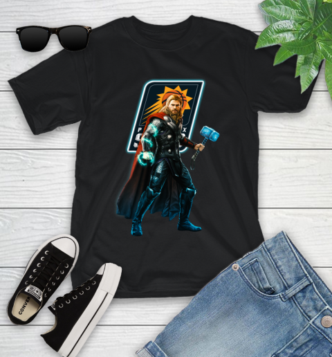 NBA Thor Avengers Endgame Basketball Phoenix Suns Youth T-Shirt 2