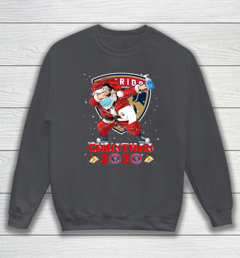 Florida Panthers Funny Santa Claus Dabbing Christmas 2020 NHL Sweatshirt 4