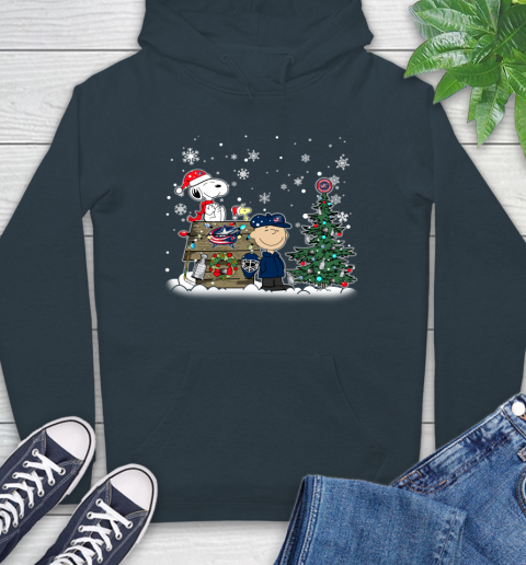 NHL Columbus Blue Jackets Snoopy Charlie Brown Woodstock Christmas Stanley Cup Hockey Hoodie 7