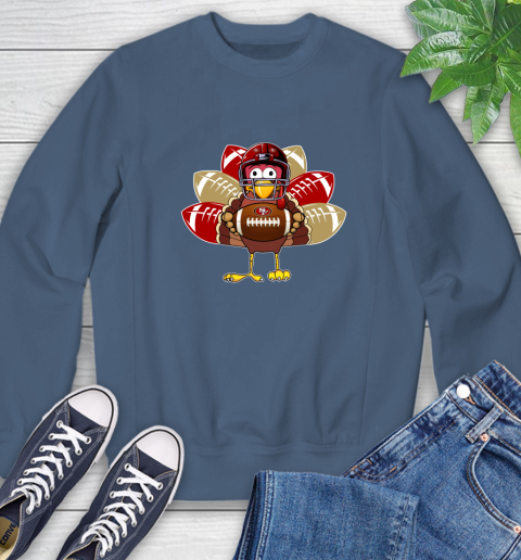 San Francisco 49ers Turkey Thanksgiving Day Sweatshirt 7