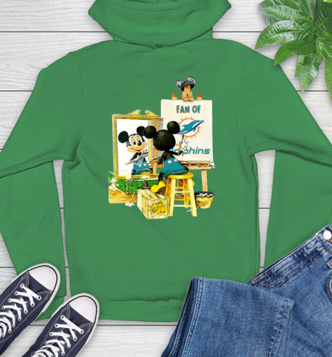 NFL Football Miami Dolphins Mickey Drawing Shirt 21