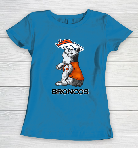 NFL Football My Cat Loves Denver Broncos Women's T-Shirt 6
