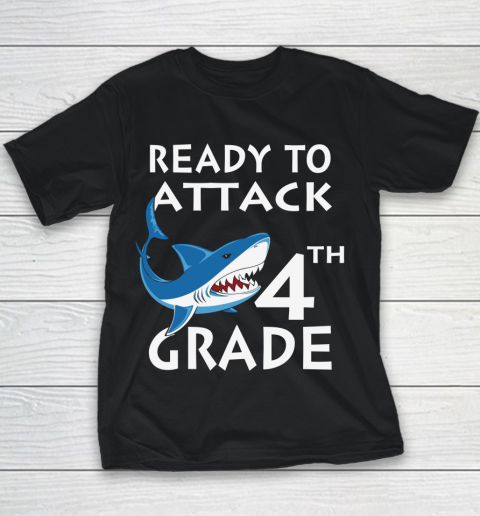 Back To School Shirt Ready to attack 4th grade 1 Youth T-Shirt