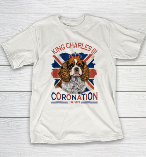 King Charles III British Royal Coronation May Spaniel Dog Youth T-Shirt