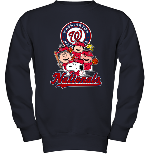 MLB Washington Nationals Snoopy Charlie Brown Woodstock The Peanuts Movie  Baseball T Shirt - Rookbrand