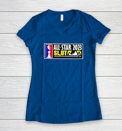 The NBA All Star 2023 SL UT Shirt Salt Lake Utah Women's V-Neck T-Shirt 5