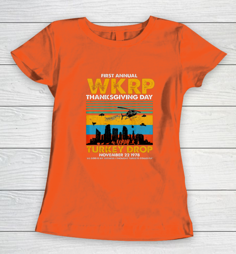 Wkrp Turkey Drop Shirt Turkey Drop T Shirt Turkey Drop Retro Women's T-Shirt 3