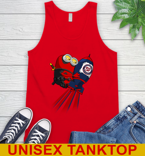 MLB Baseball Washington Nationals Deadpool Minion Marvel Shirt Tank Top 5
