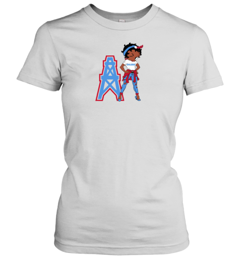 Betty Boop Houston Oilers Throwback Women's T-Shirt