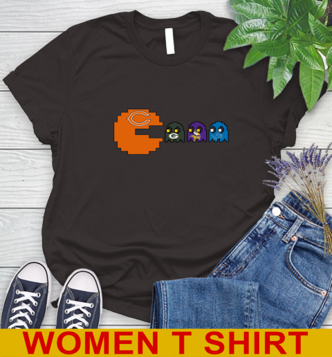 Chicago Bears NFL Football Pac Man Champion Women's T-Shirt 8