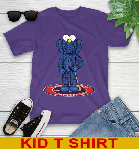 NHL Hockey Washington Capitals Kaws Bff Blue Figure Shirt Youth T-Shirt 4