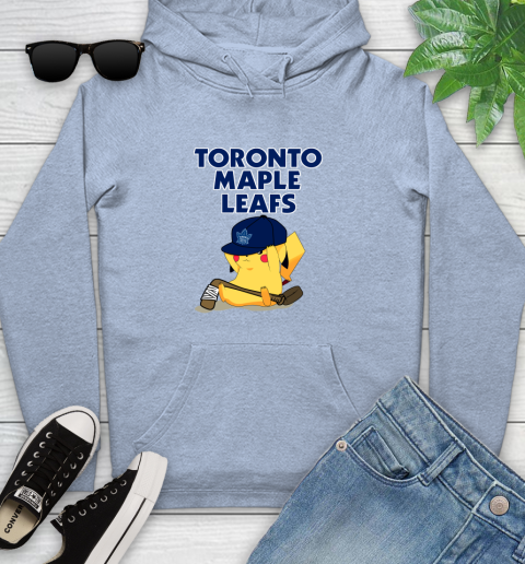 NHL Pikachu Hockey Sports Toronto Maple Leafs Youth Hoodie 10