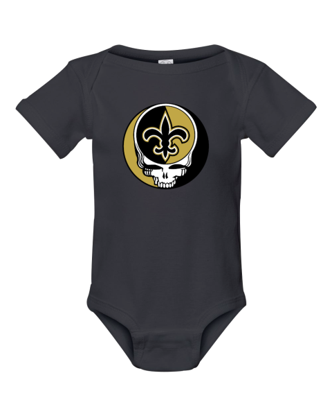 New Orleans Saints x Grateful Dead Infant Baby Rib Bodysuit