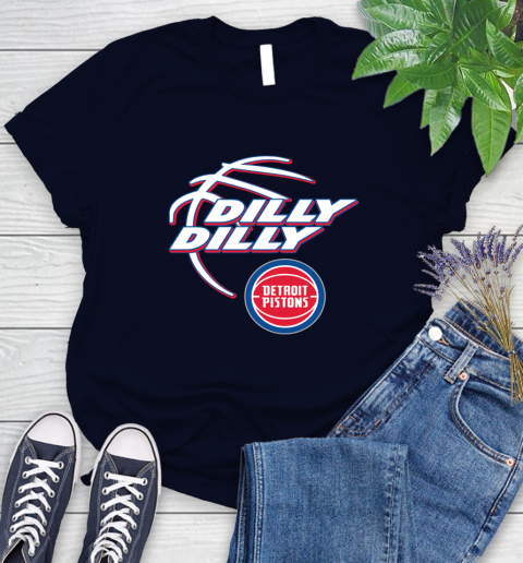 NBA Detroit Pistons Dilly Dilly Basketball Sports Women's T-Shirt 3
