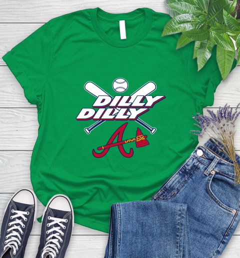 MLB Atlanta Braves Dilly Dilly Baseball Sports Women's T-Shirt 6