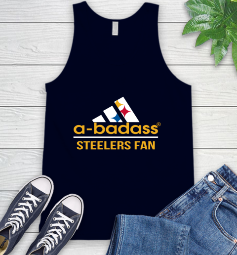 Pittsburgh Steelers NFL Football A Badass Adidas Adoring Fan Sports Tank Top 2