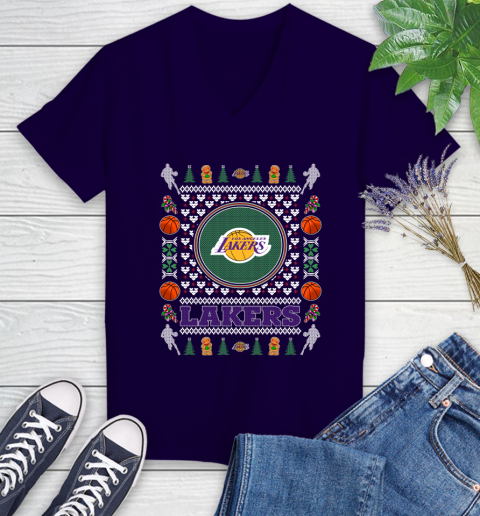 Los Angeles Lakers Merry Christmas NBA Basketball Loyal Fan Ugly Shirt 76