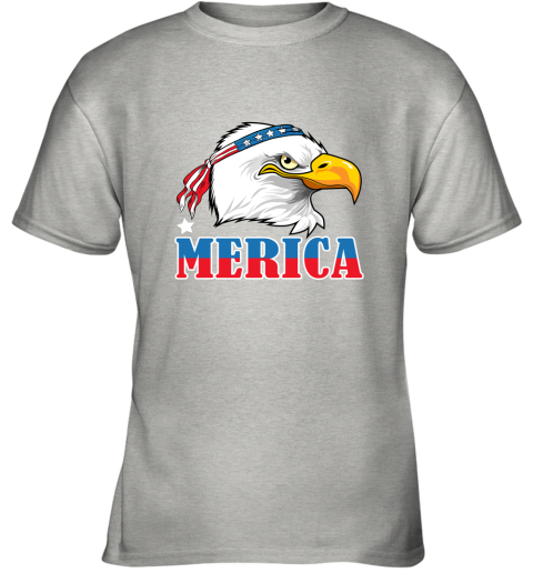 Eagle Mullet 4th Of July American Flag Merica USA Youth T-Shirt