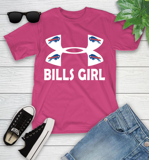NFL Buffalo Bills Girl Under Armour Football Sports Youth T-Shirt 11