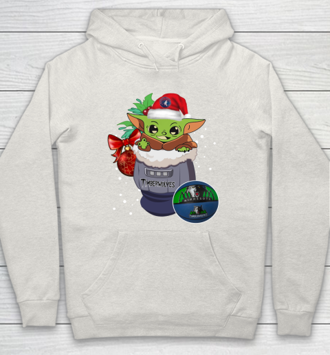 Minnesota Timberwolves Christmas Baby Yoda Star Wars Funny Happy NBA Hoodie 12