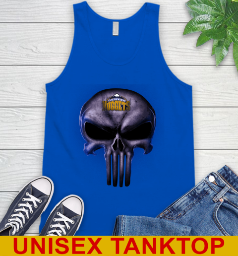 Denver Nuggets NBA Basketball Punisher Skull Sports Tank Top 4