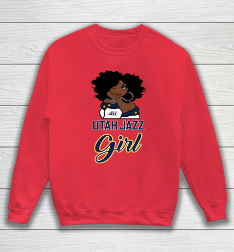 Utah jazz hoodie red discount