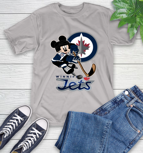 NHL Winnipeg Jets Mickey Mouse Disney Hockey T Shirt T-Shirt 12